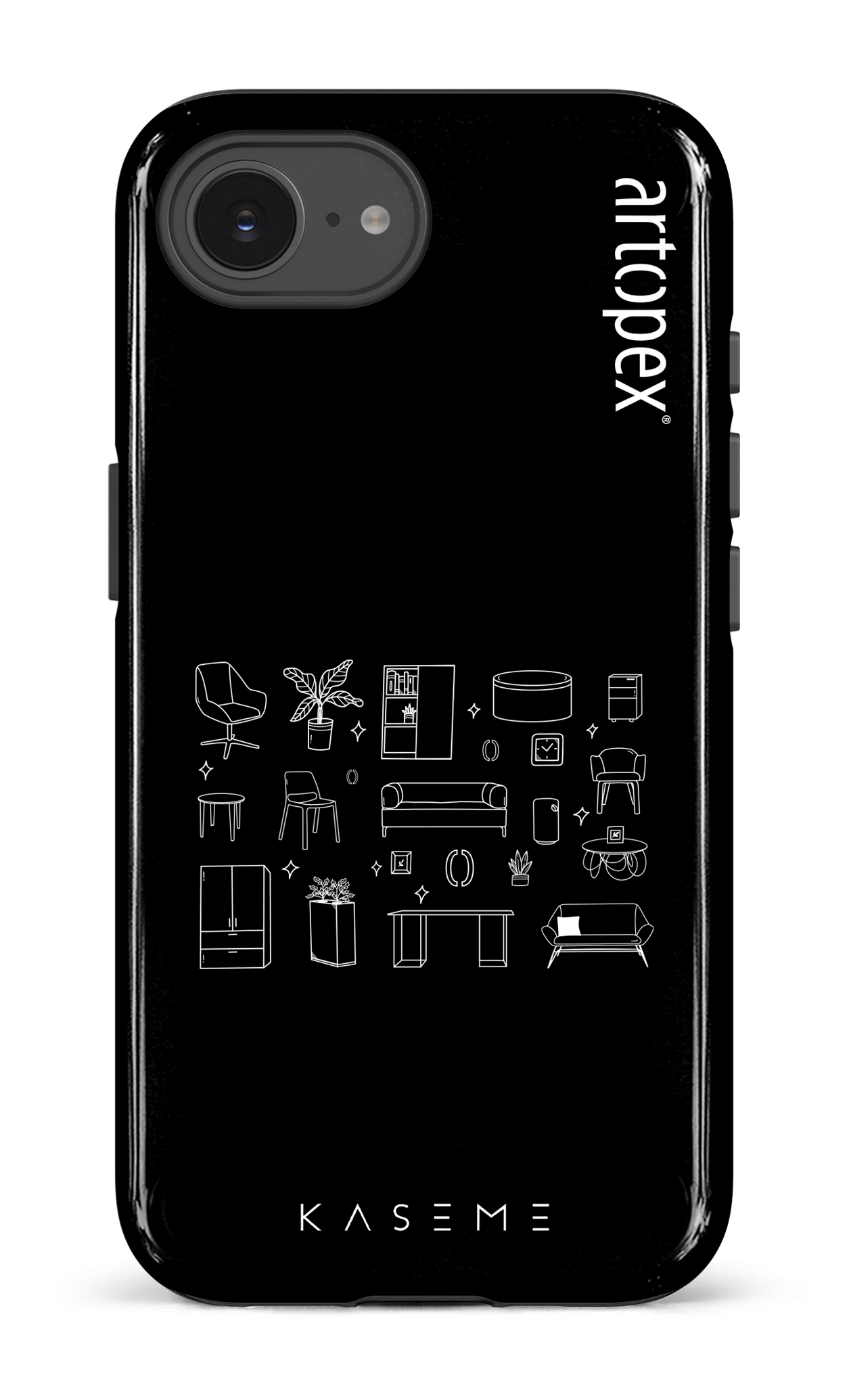 IPhone 16 E Impact Case L'essentiel noir par Artopex -