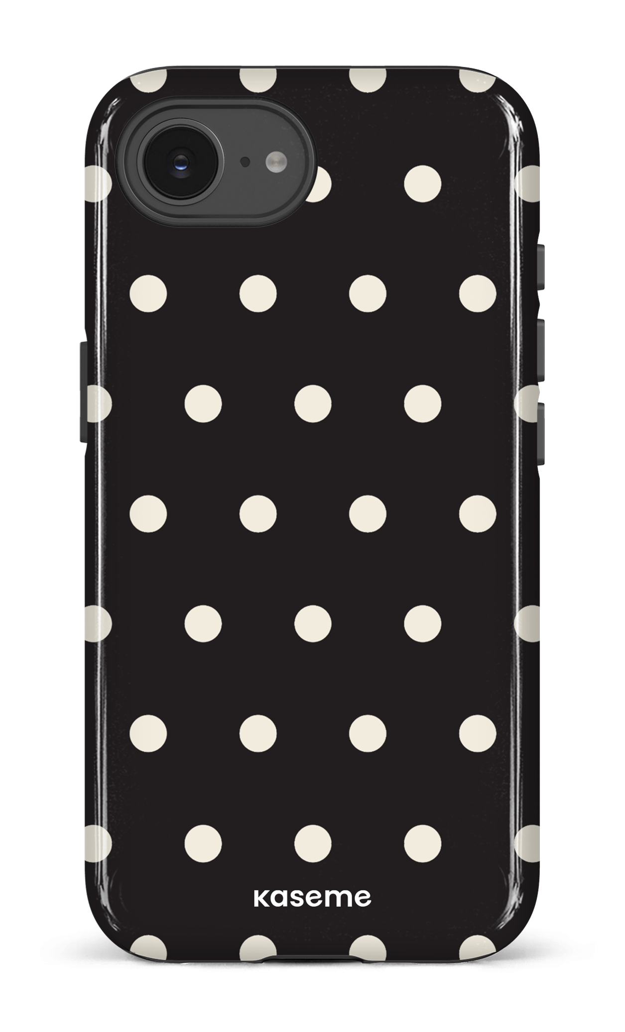 IPhone 16 E Impact Case Polka Black -