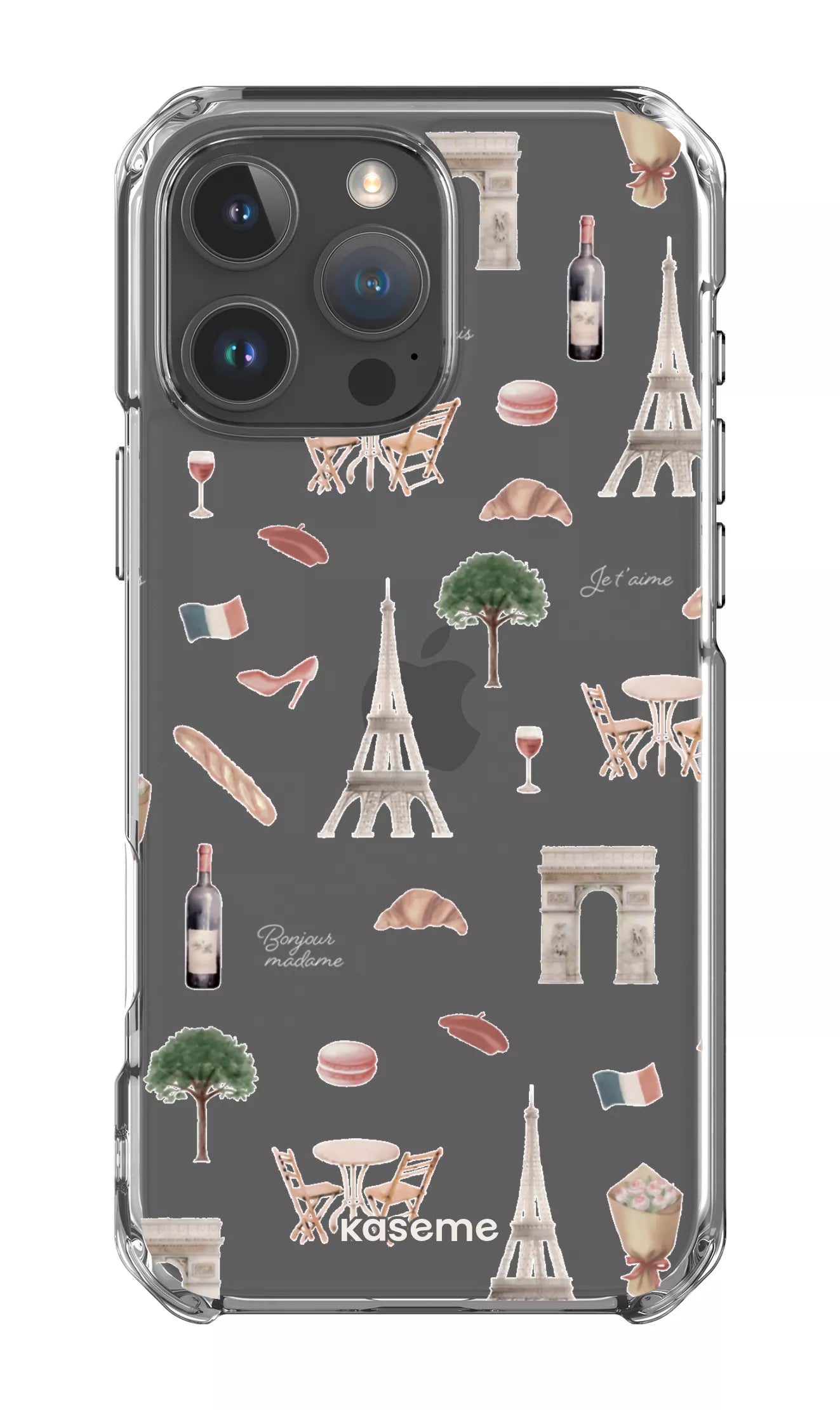  Je t'aime Paris Clear Case -