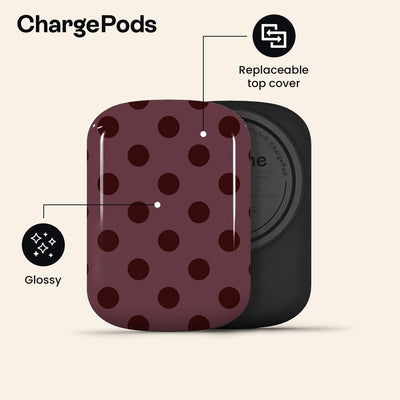 La Drey Burgundy ChargePod by Marina Bastarache Thumbnail en ChargePods 02
