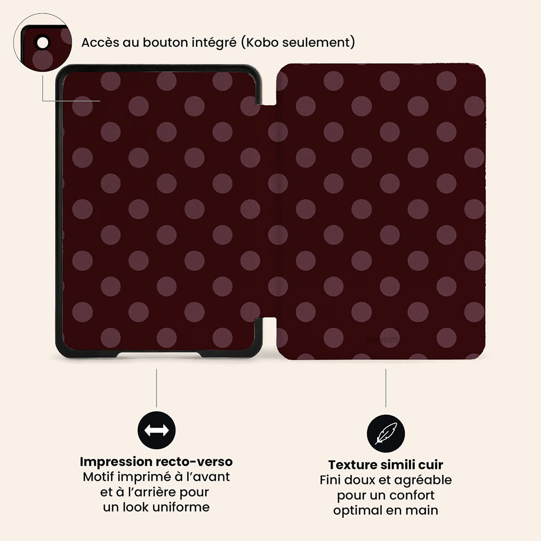 La Drey Burgundy E-Reader Case by Marina Bastarache Thumbnail fr EReader 05