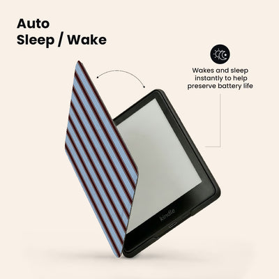 La Linea Blue E-Reader Case by Marina Bastarache Thumbnail en EReader 03