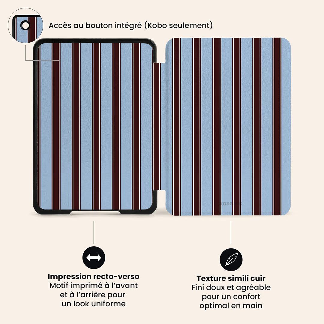 La Linea Blue E-Reader Case by Marina Bastarache Thumbnail fr EReader 05