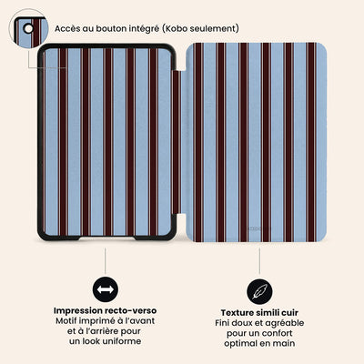 La Linea Blue E-Reader Case by Marina Bastarache Thumbnail fr EReader 05