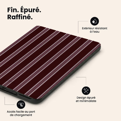 La Linea Burgundy E-Reader Case by Marina Bastarache Thumbnail fr EReader 07