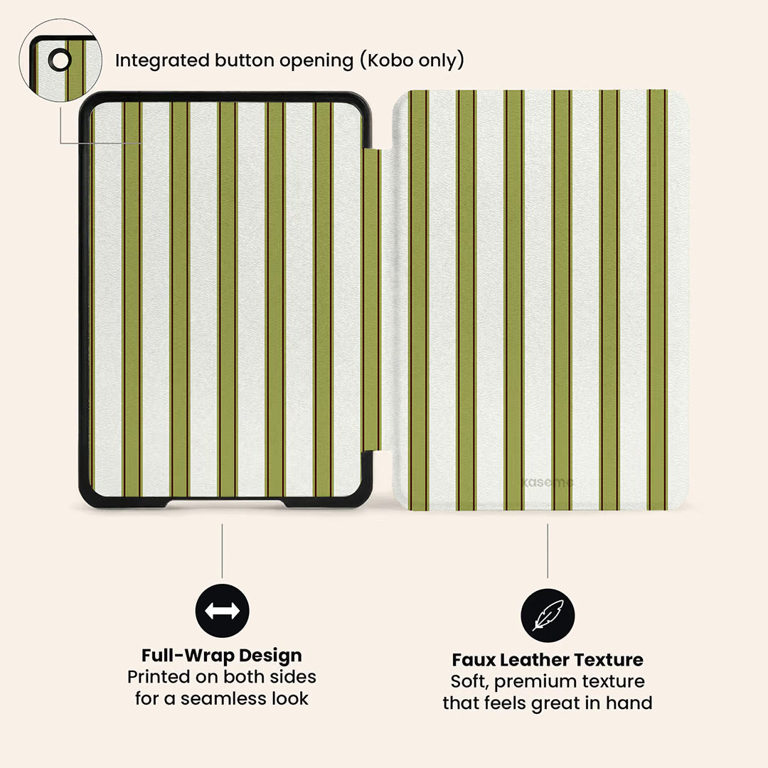 La Linea Olive E-Reader Case by Marina Bastarache Thumbnail en EReader 05