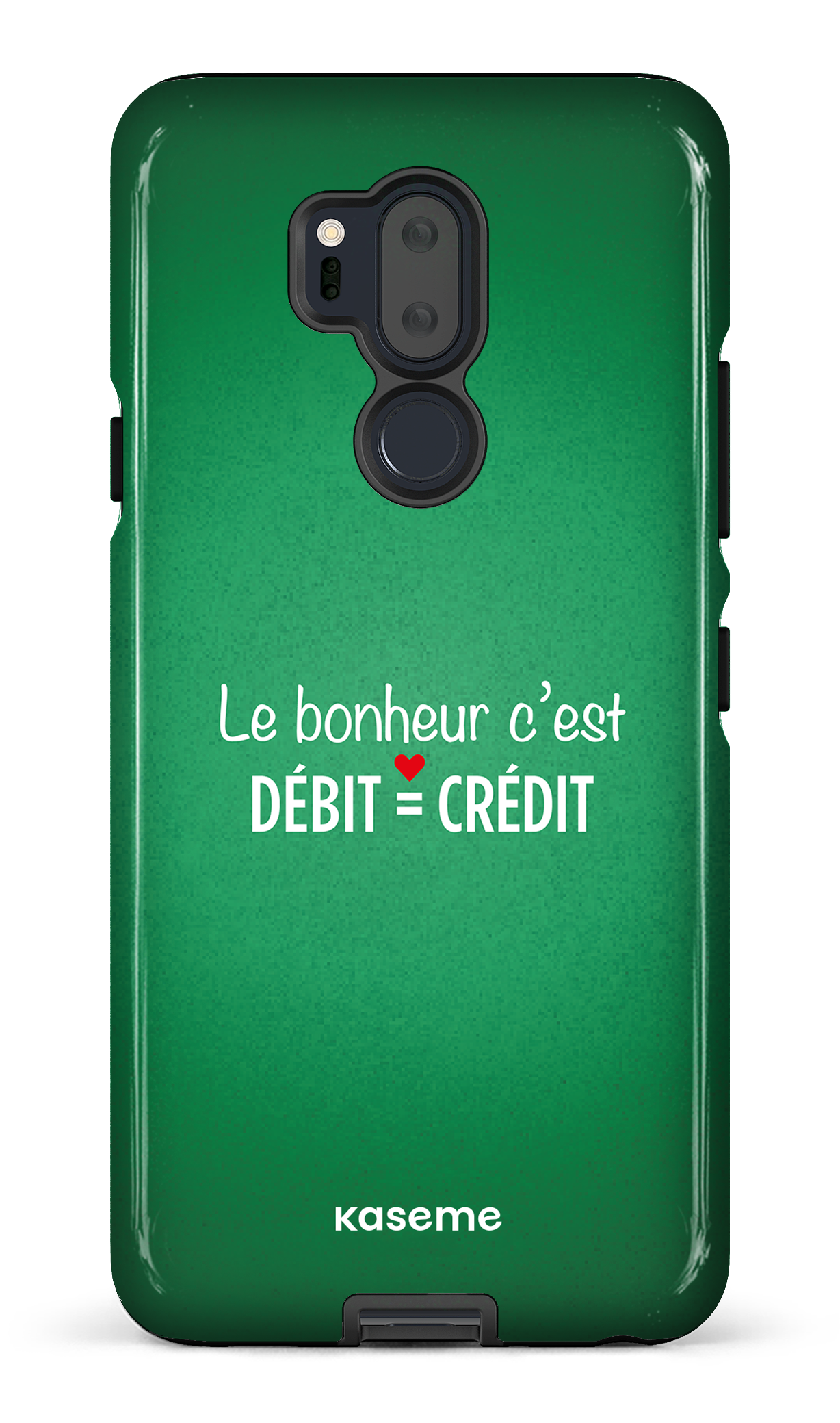 Le bonheur c'est débit = crédit (vert) - LG G7 Tough