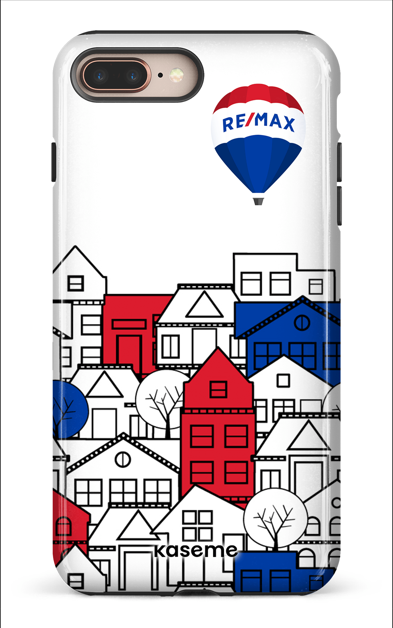 iPhone 8 Plus Tough Bâtiments RE/MAX Blanc -