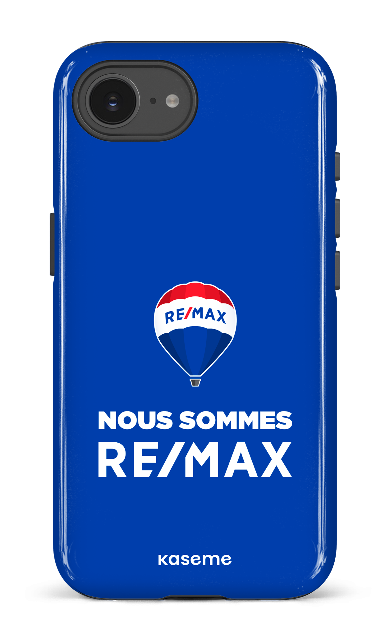 IPhone 16 E Impact Case Nous sommes RE/MAX Bleu -