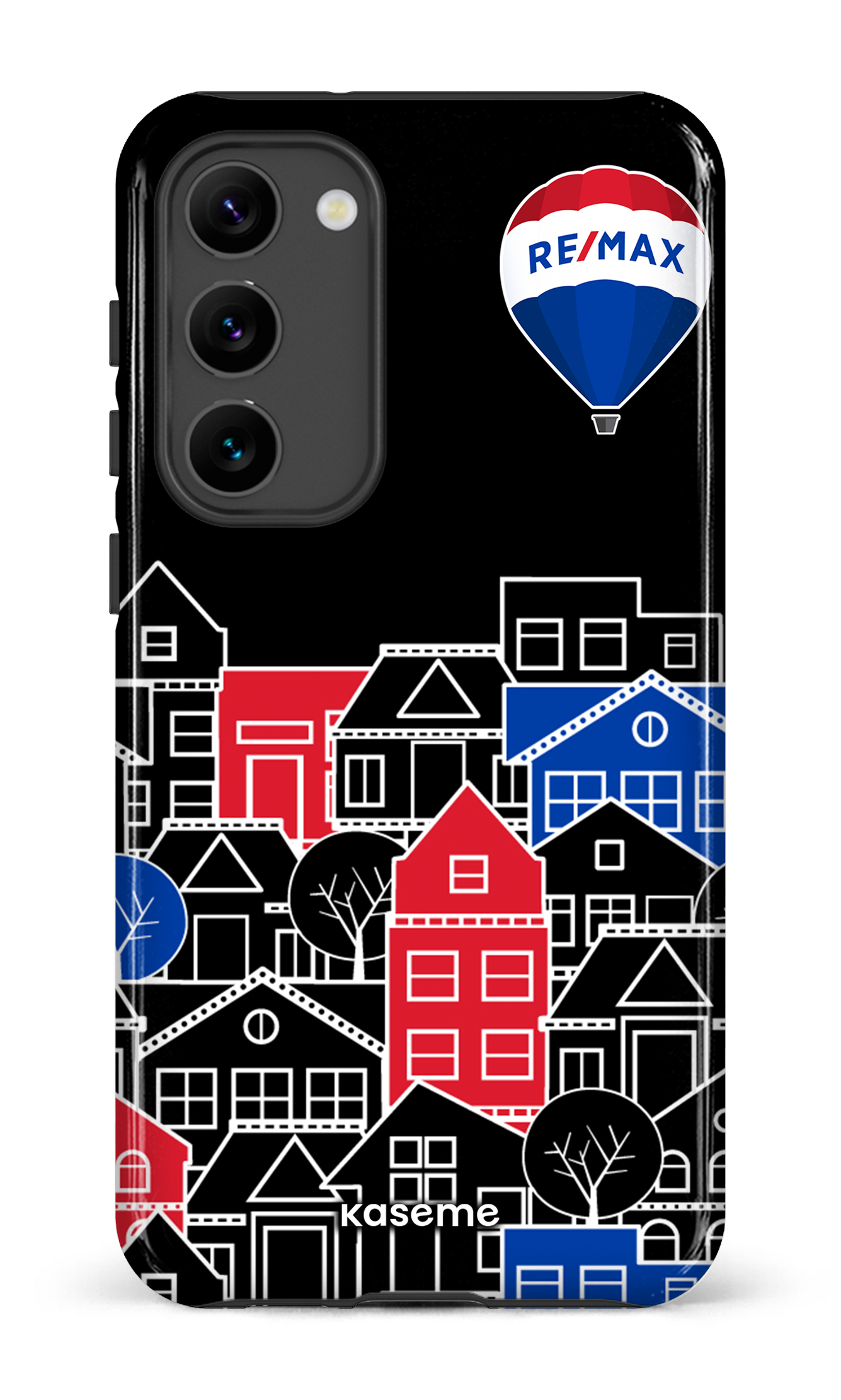 Galaxy S23 Plus Tough Gloss Bâtiments RE/MAX Noir -