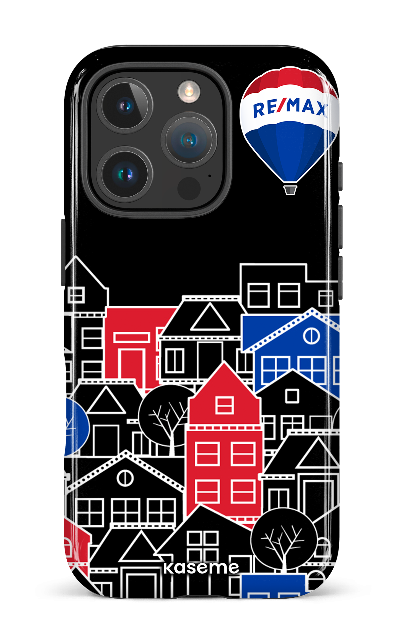 iPhone 16 Pro Impact Case Bâtiments RE/MAX Noir -