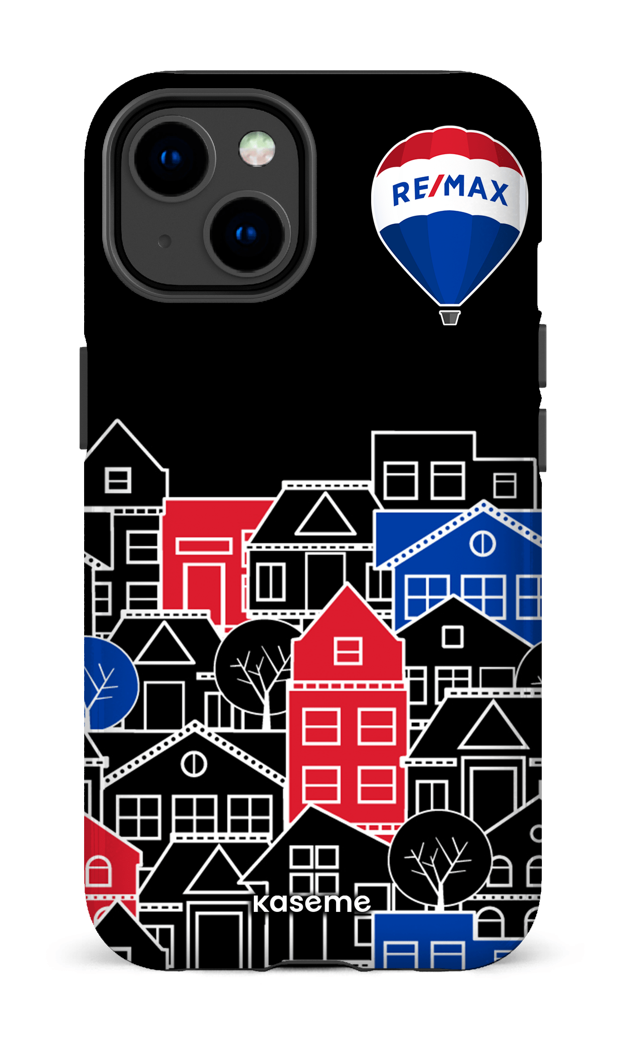 iPhone 14 Tough Gloss Bâtiments RE/MAX Noir -