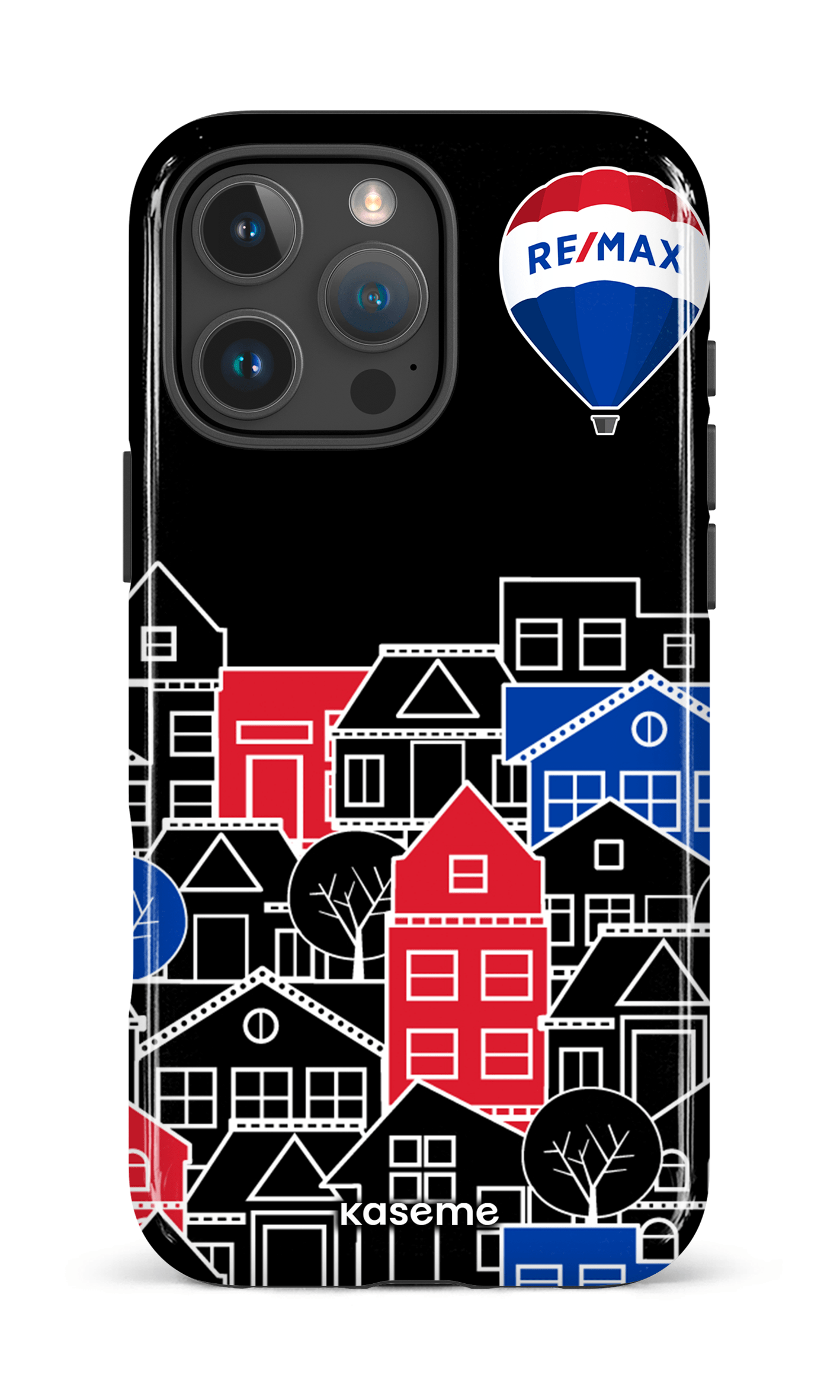 iPhone 16 Pro Max Impact Case Bâtiments RE/MAX Noir -