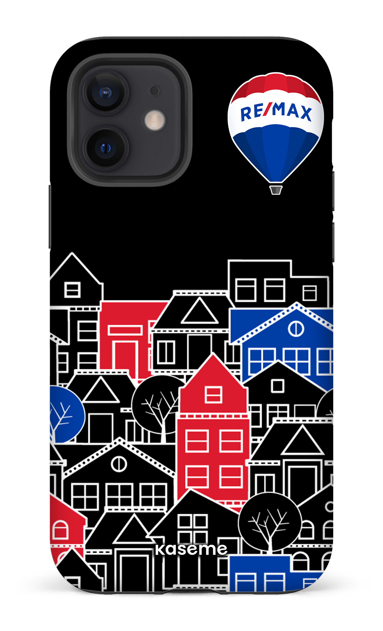 iPhone 12 Tough Matte Bâtiments RE/MAX Noir -