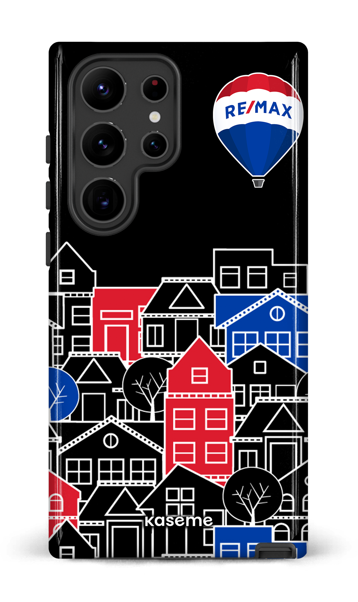 Galaxy S23 Ultra Tough Gloss Bâtiments RE/MAX Noir -