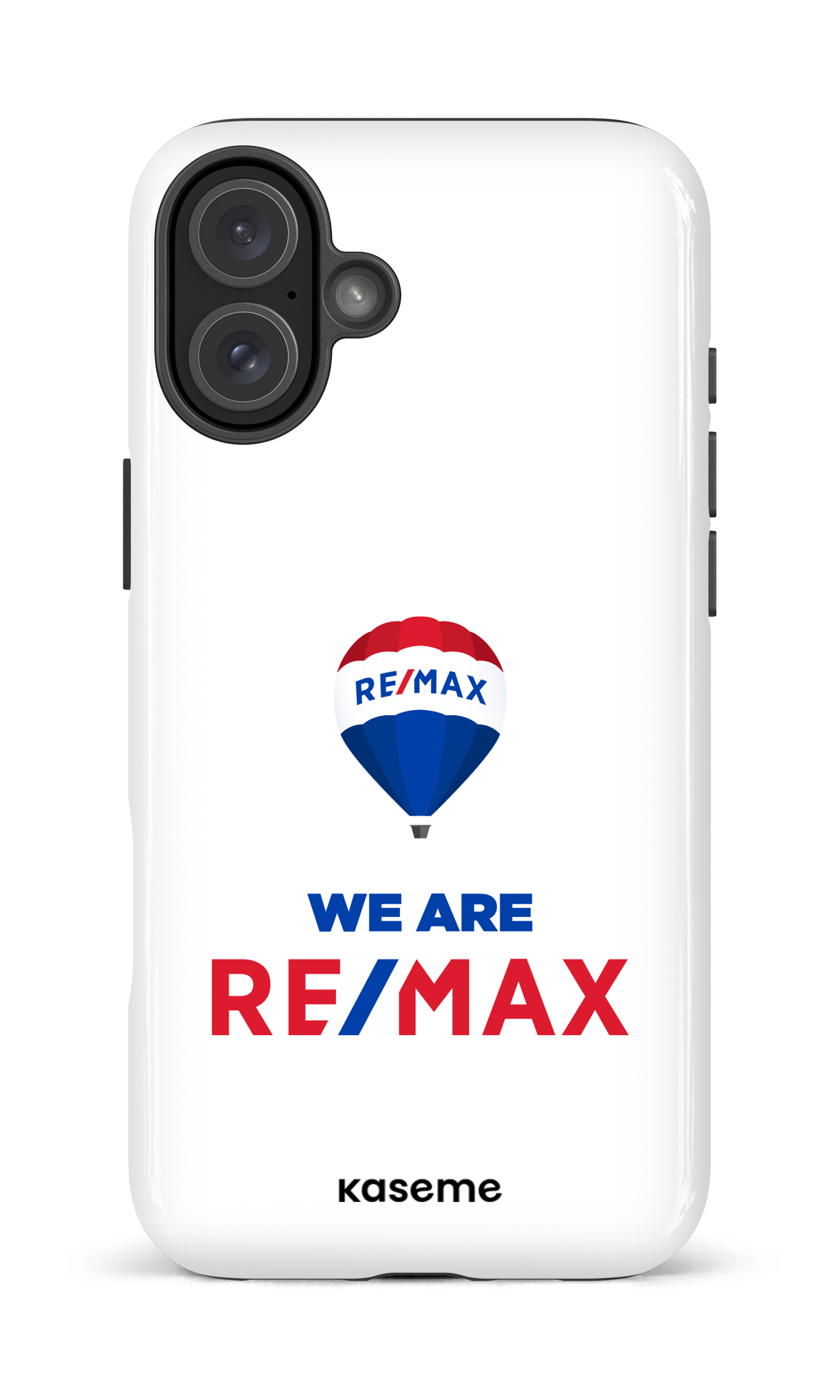 iPhone 16 Plus Impact Case We are RE/MAX White -