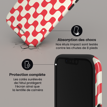 iPhone 15 Tough (Gloss) Mia pink -