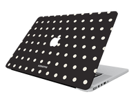 Polka Black MacBook Skin
