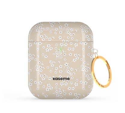 Posy Beige AirPods Case