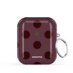 SKU Interne seulement AP-G | R-SLV La Drey Burgundy AirPods Case by Marina Bastarache -