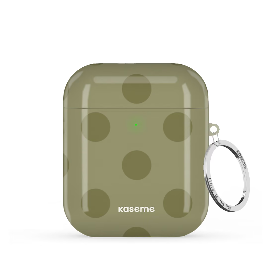 SKU Interne seulement AP-G | R-SLV La Drey Olive AirPods Case by Marina Bastarache -