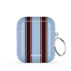 SKU Interne seulement AP-G | R-SLV La Linea Blue AirPods Case by Marina Bastarache -