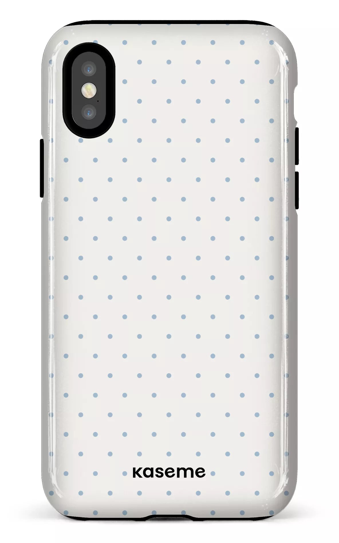 iPhone X/XS Tough Ditsy White & Blue -