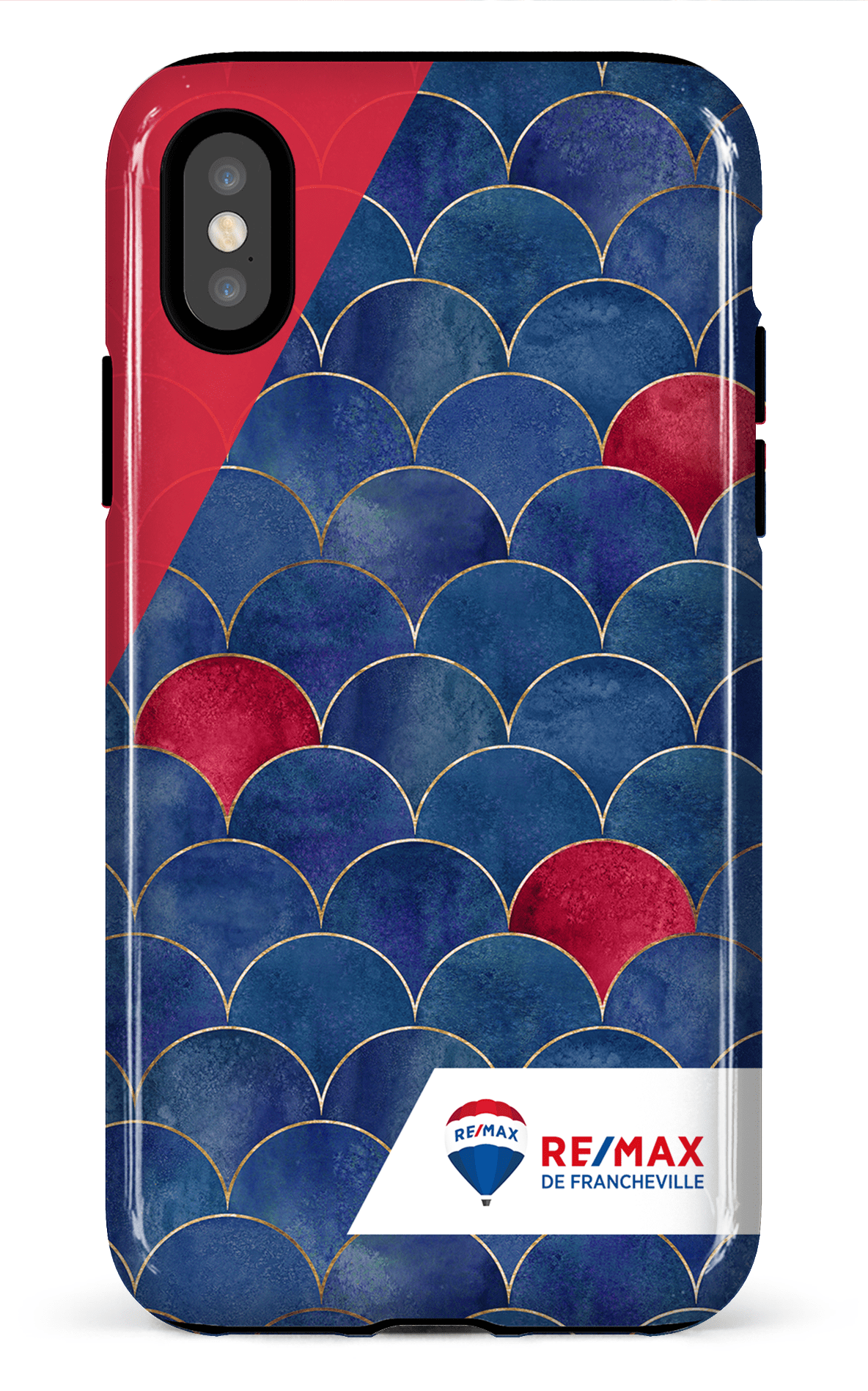 iPhone X/XS Tough Écailles bicolores de Francheville -