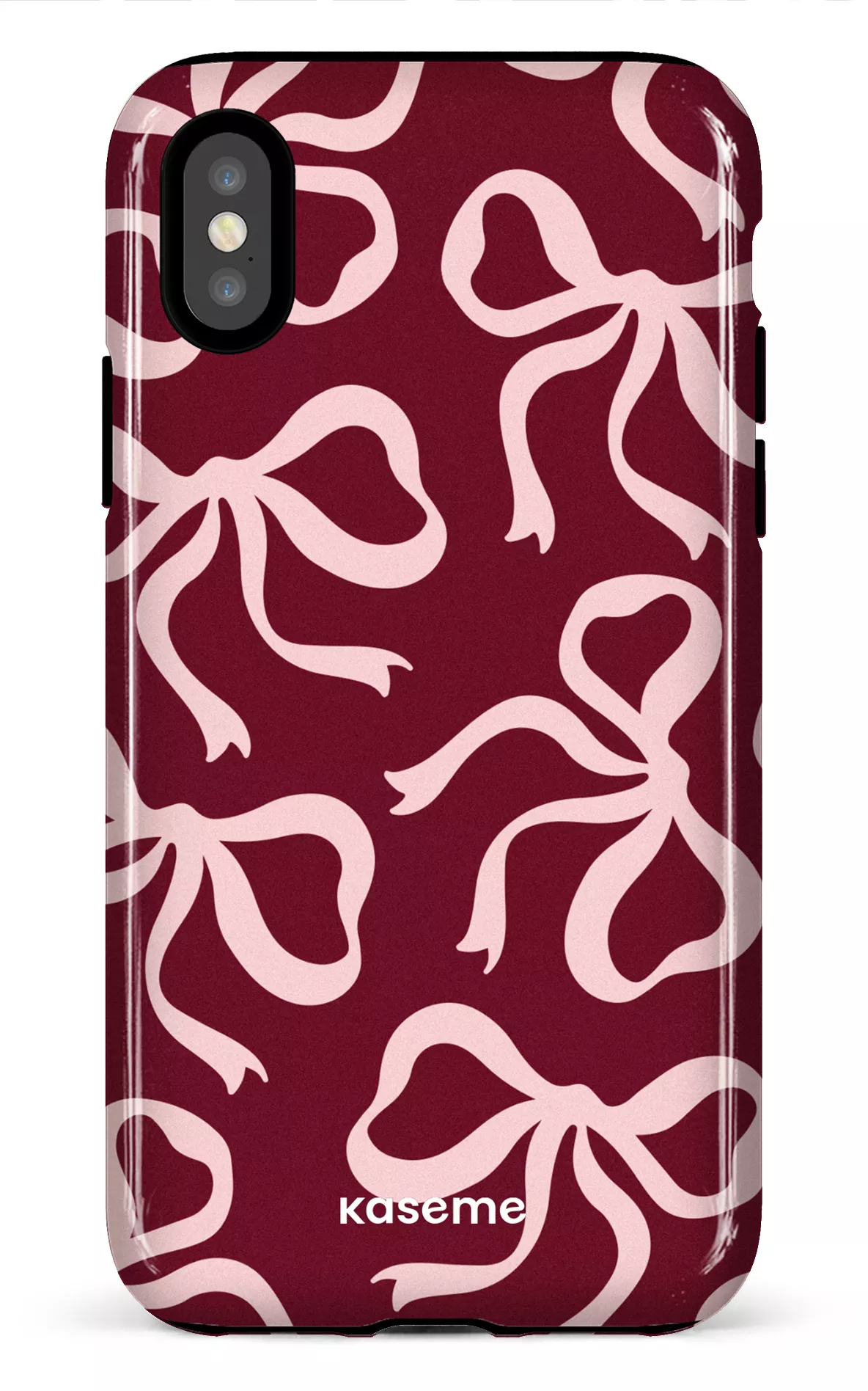 iPhone X/XS Tough Lace Burgundy & Pink -