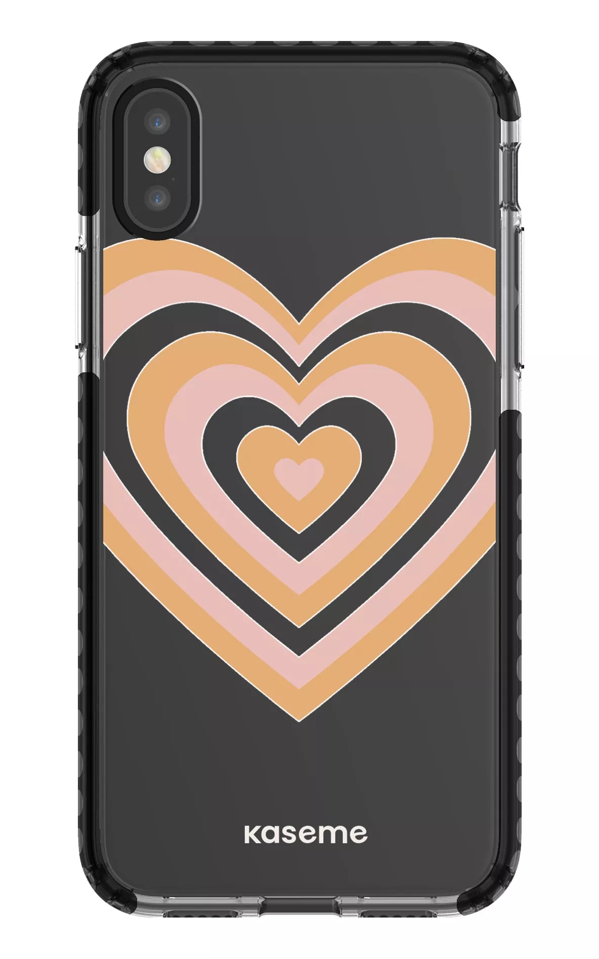iPhone X/Xs Clear Case - Black Amor Clear Case -