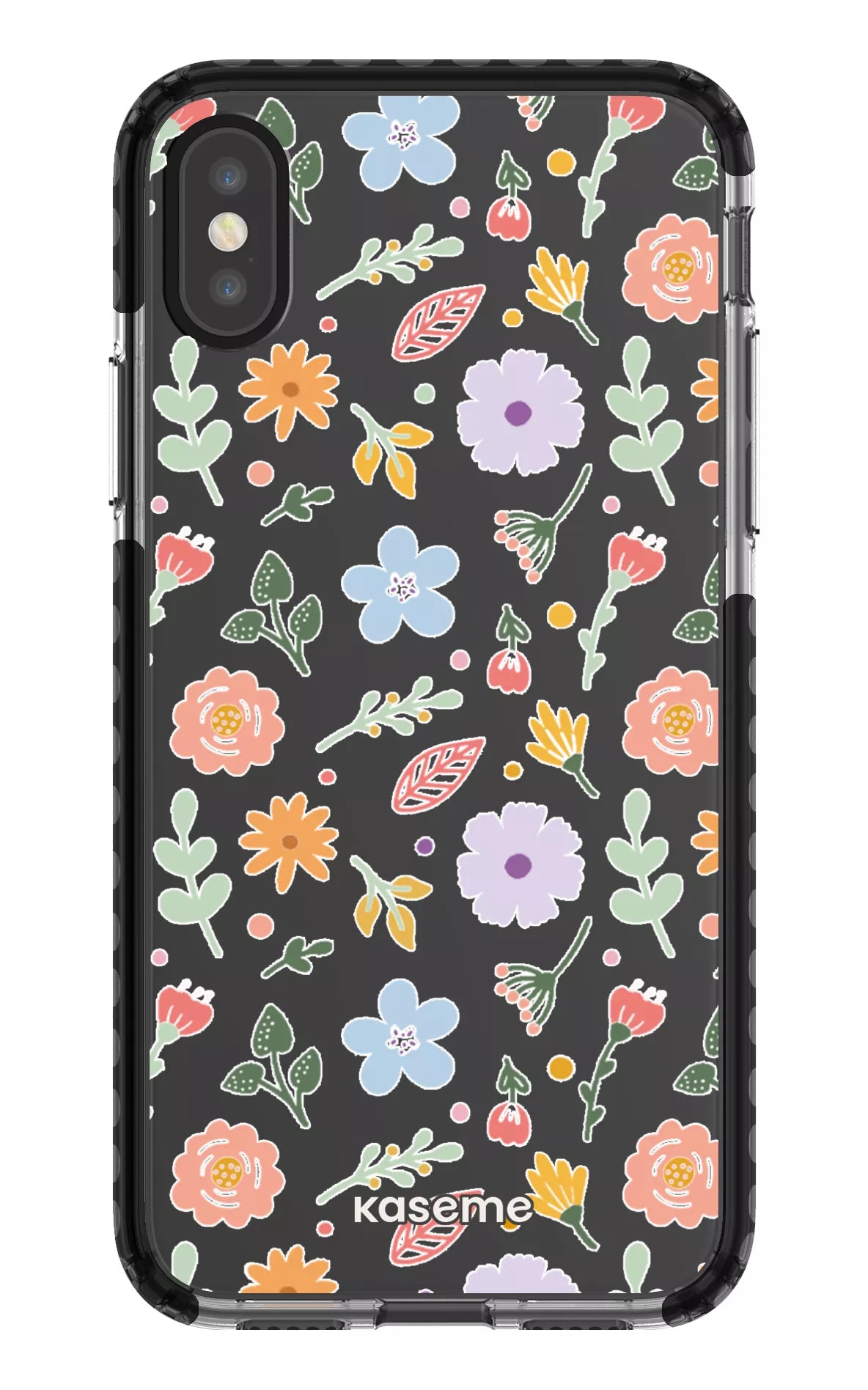 iPhone X/Xs Clear Case - Black Charm Clear Case -