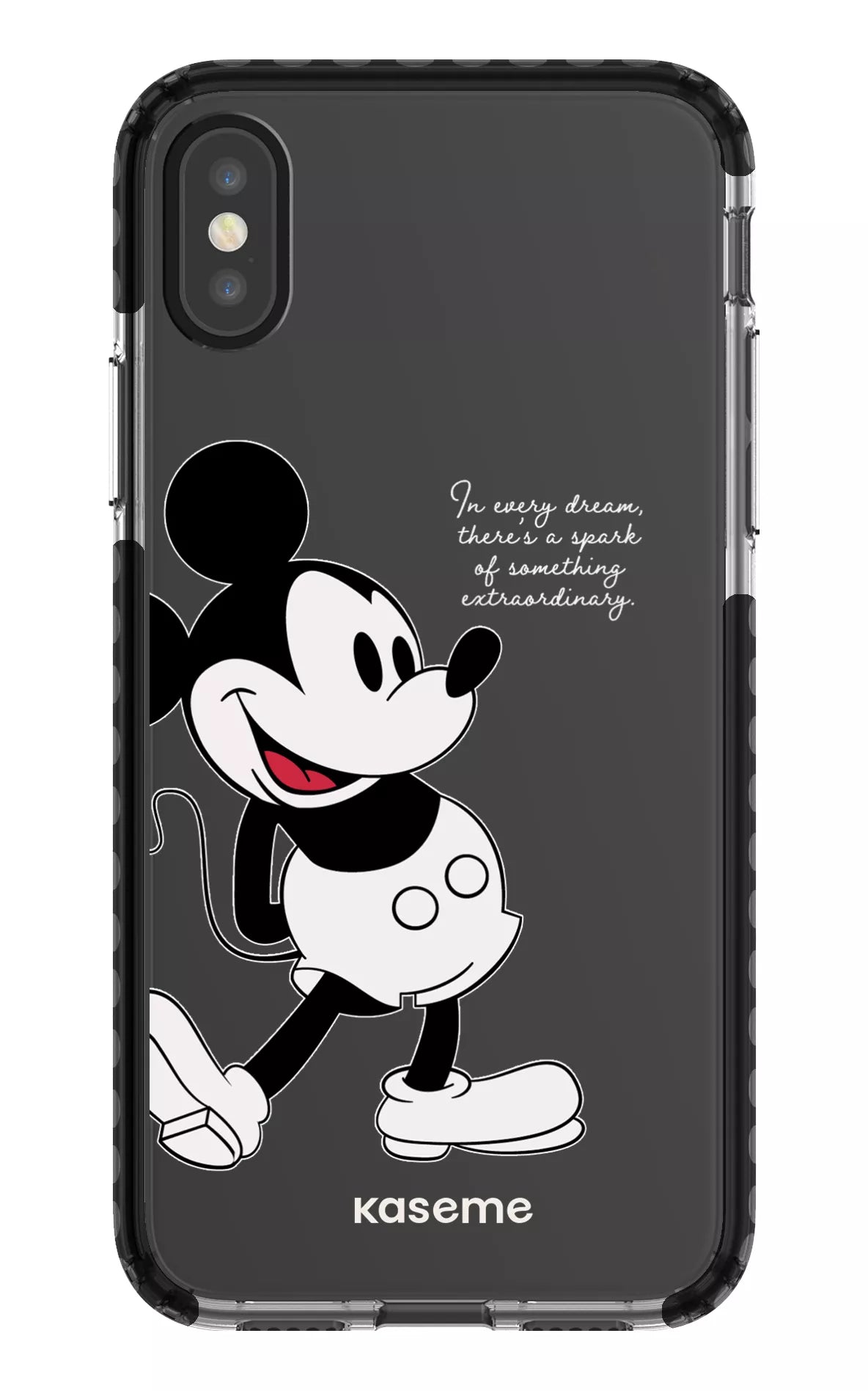 iPhone X/Xs Clear Case - Black Dreamscape Clear Case -