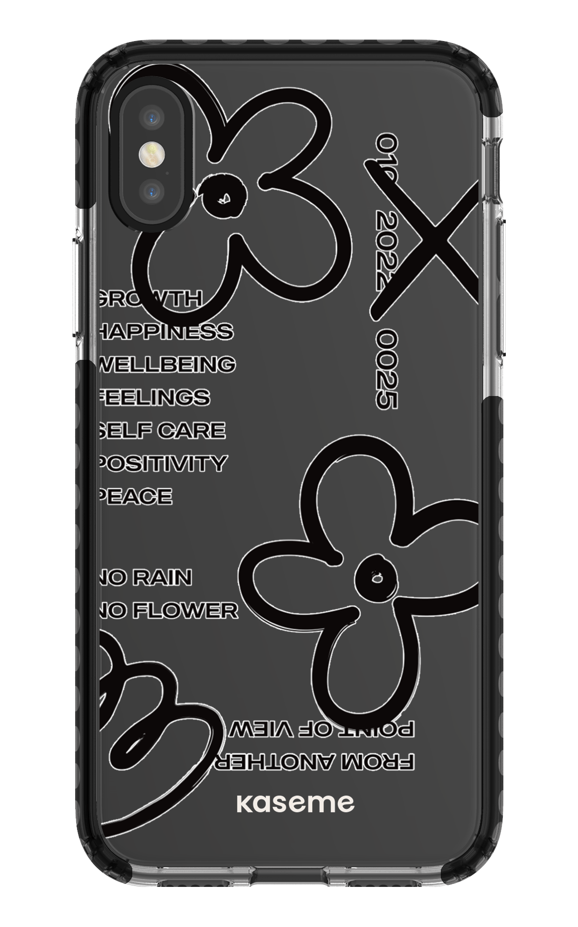 iPhone X/Xs Clear Case - Black Feelings black Clear Case -