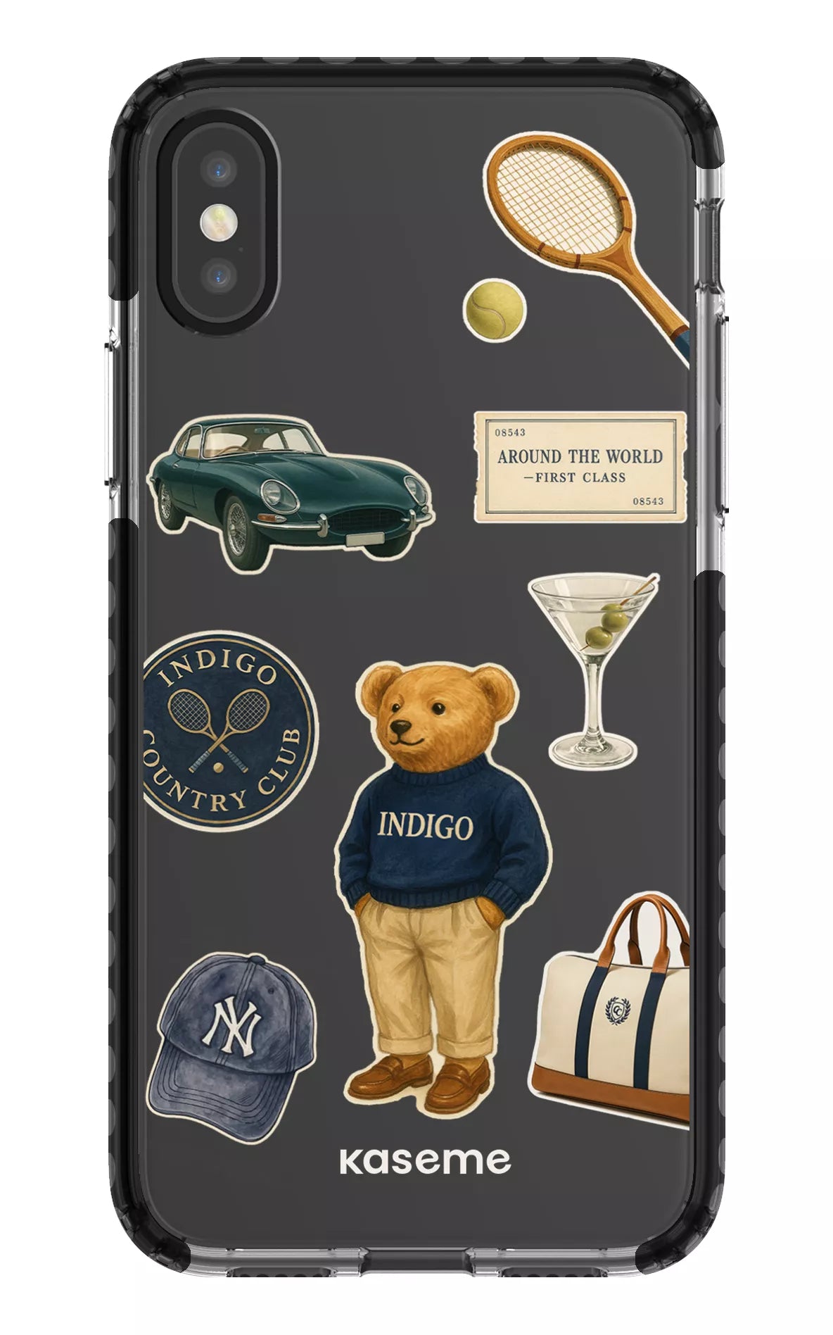 iPhone X/Xs Clear Case - Black Kingsley Clear Case -