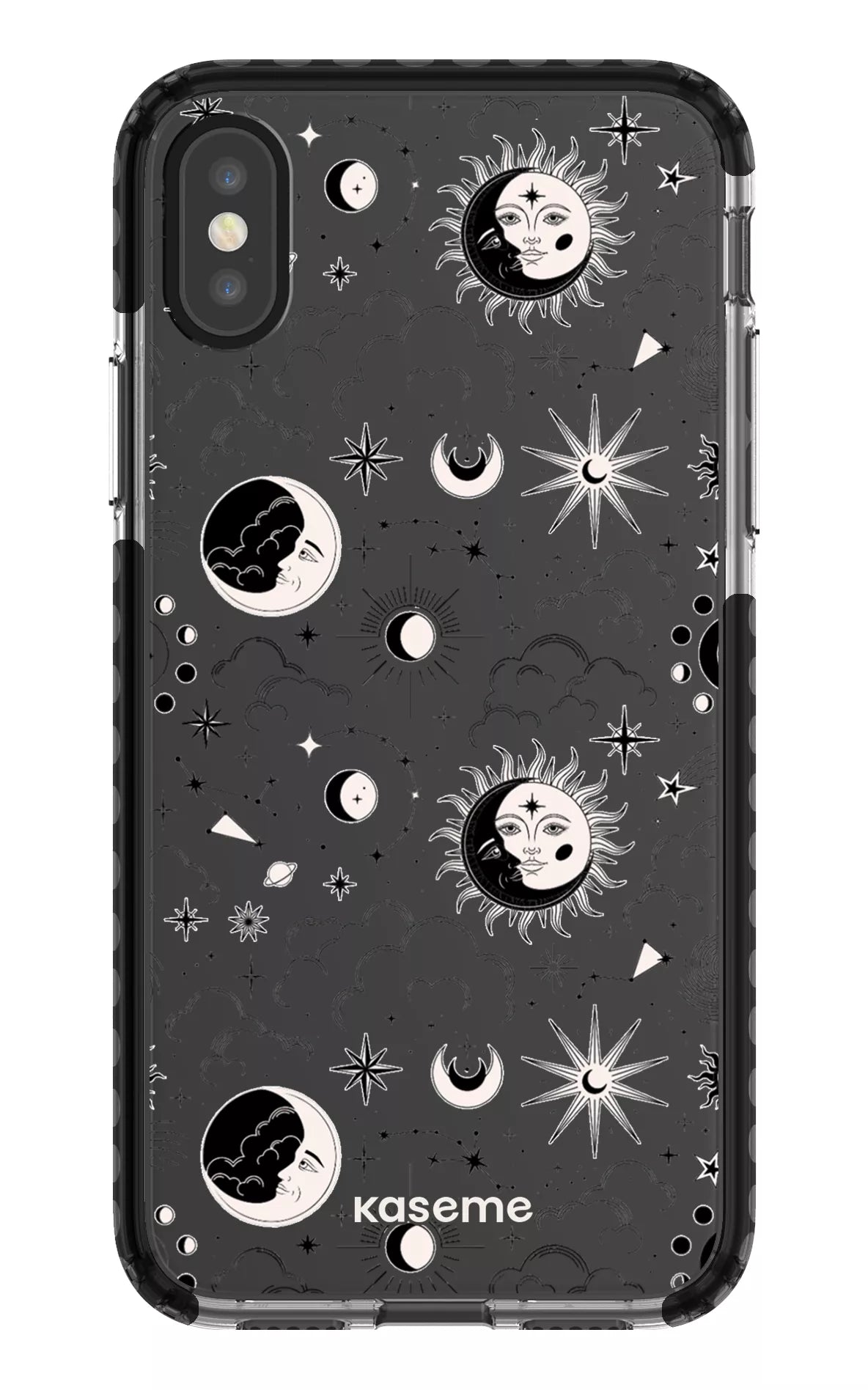 iPhone X/Xs Clear Case - Black Milky Way Black Clear Case -