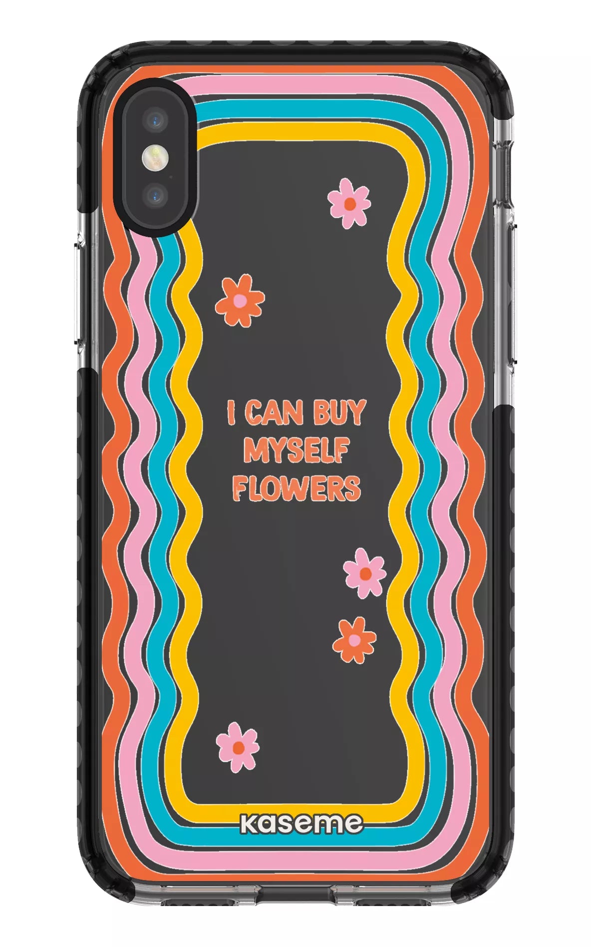 iPhone X/Xs Clear Case - Black She Can Clear Case -