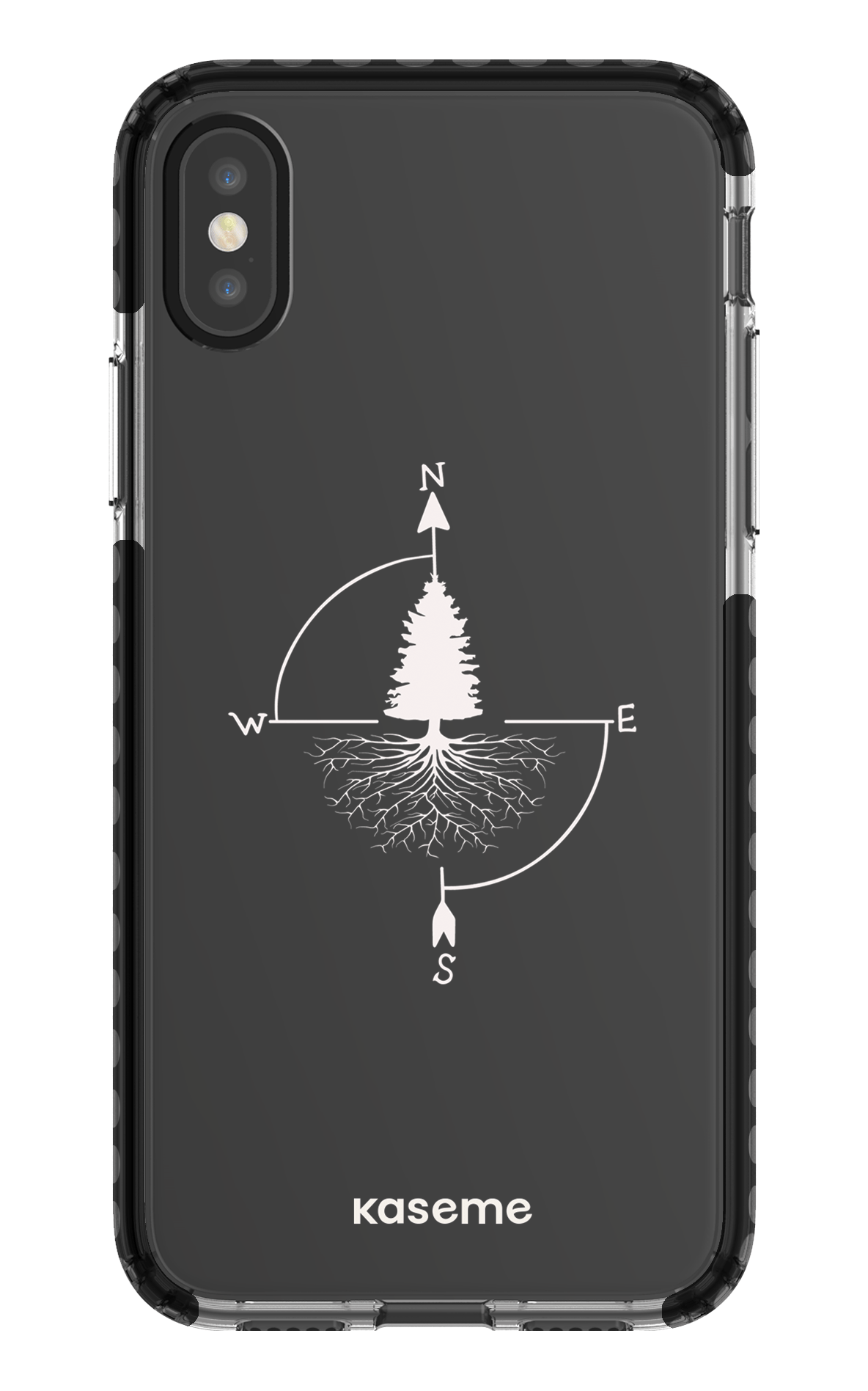 iPhone X/Xs Clear Case - Black Skyline Clear Case -