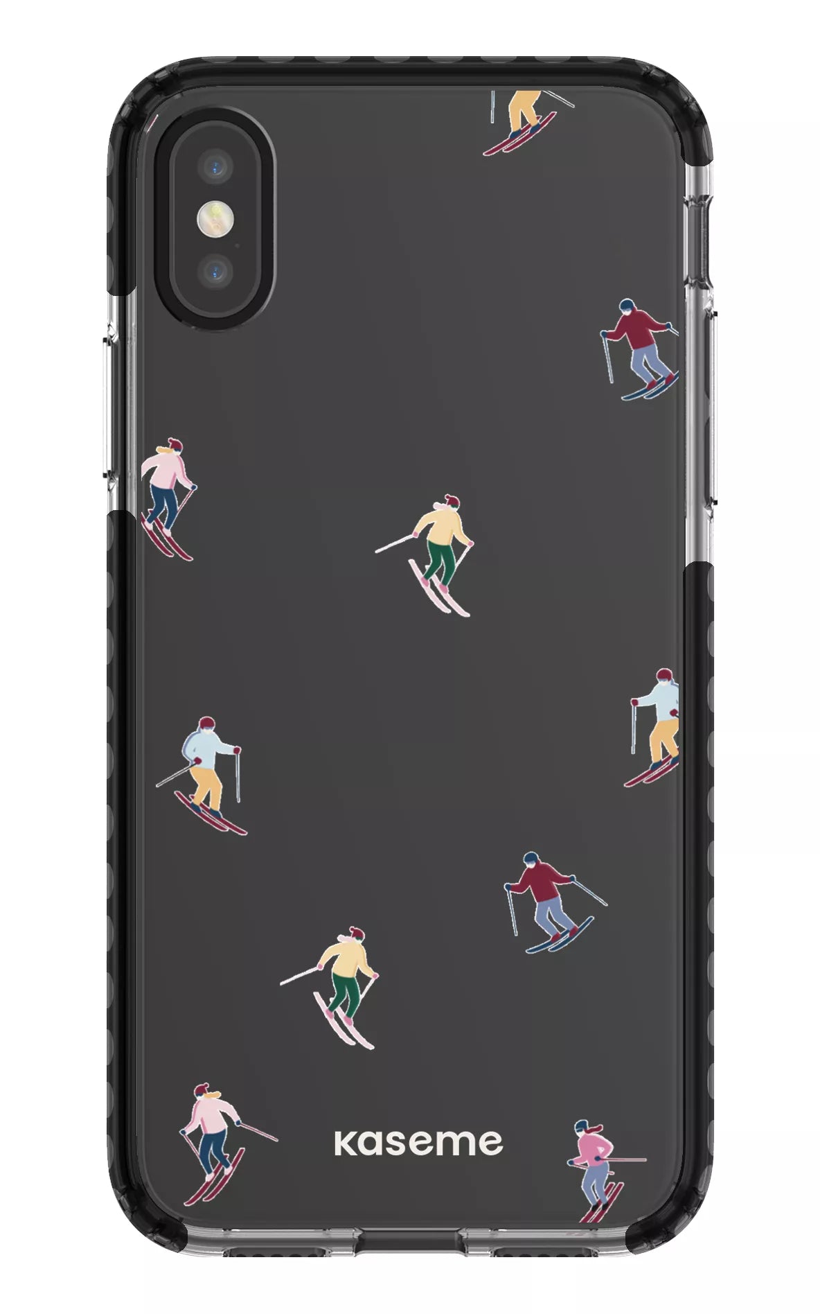 iPhone X/Xs Clear Case - Black Slope Clear Case -