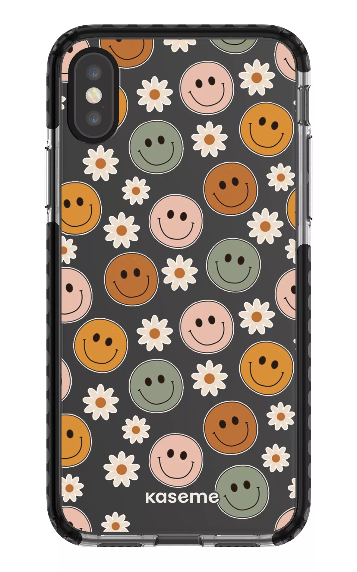 iPhone X/Xs Clear Case - Black Smirk Clear Case -