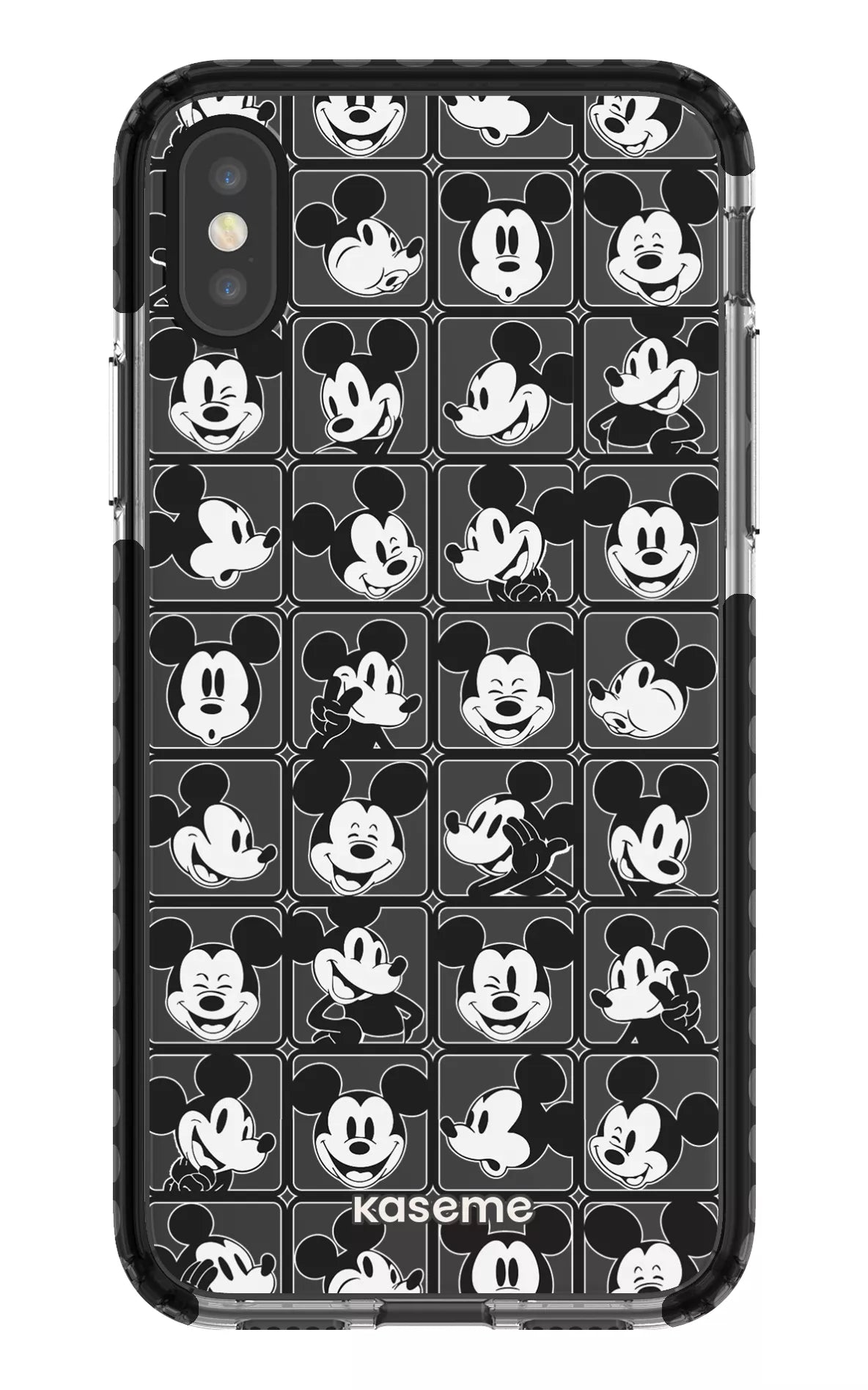 iPhone X/Xs Clear Case - Black Whimsy Clear Case -