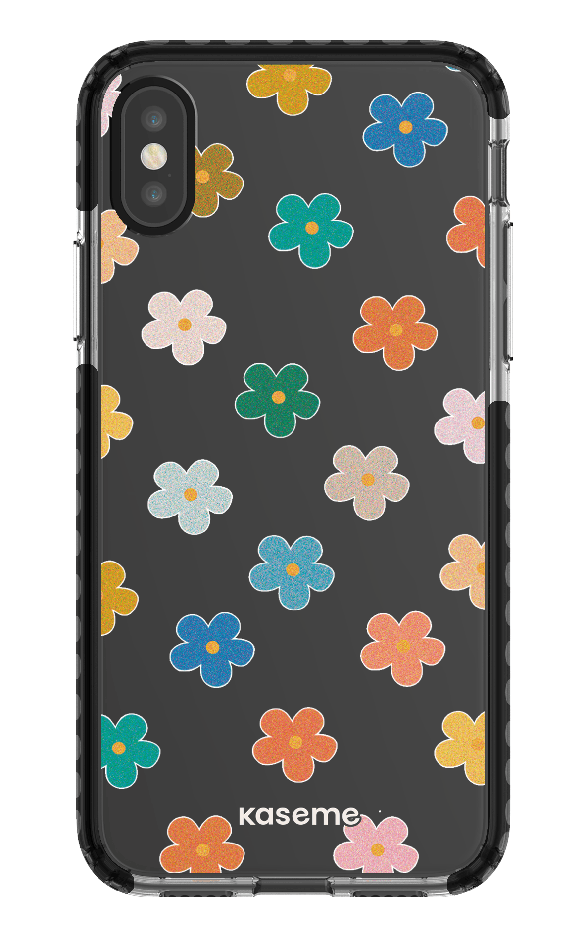 iPhone X/Xs Clear Case - Black Woodstock Clear Case -