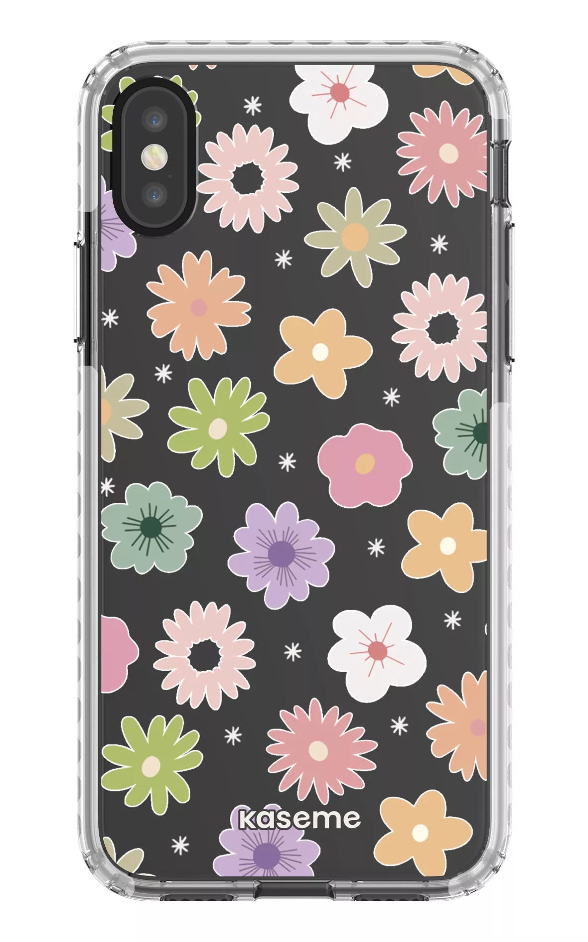 iPhone X/Xs Clear Case - White Adore small Clear Case -