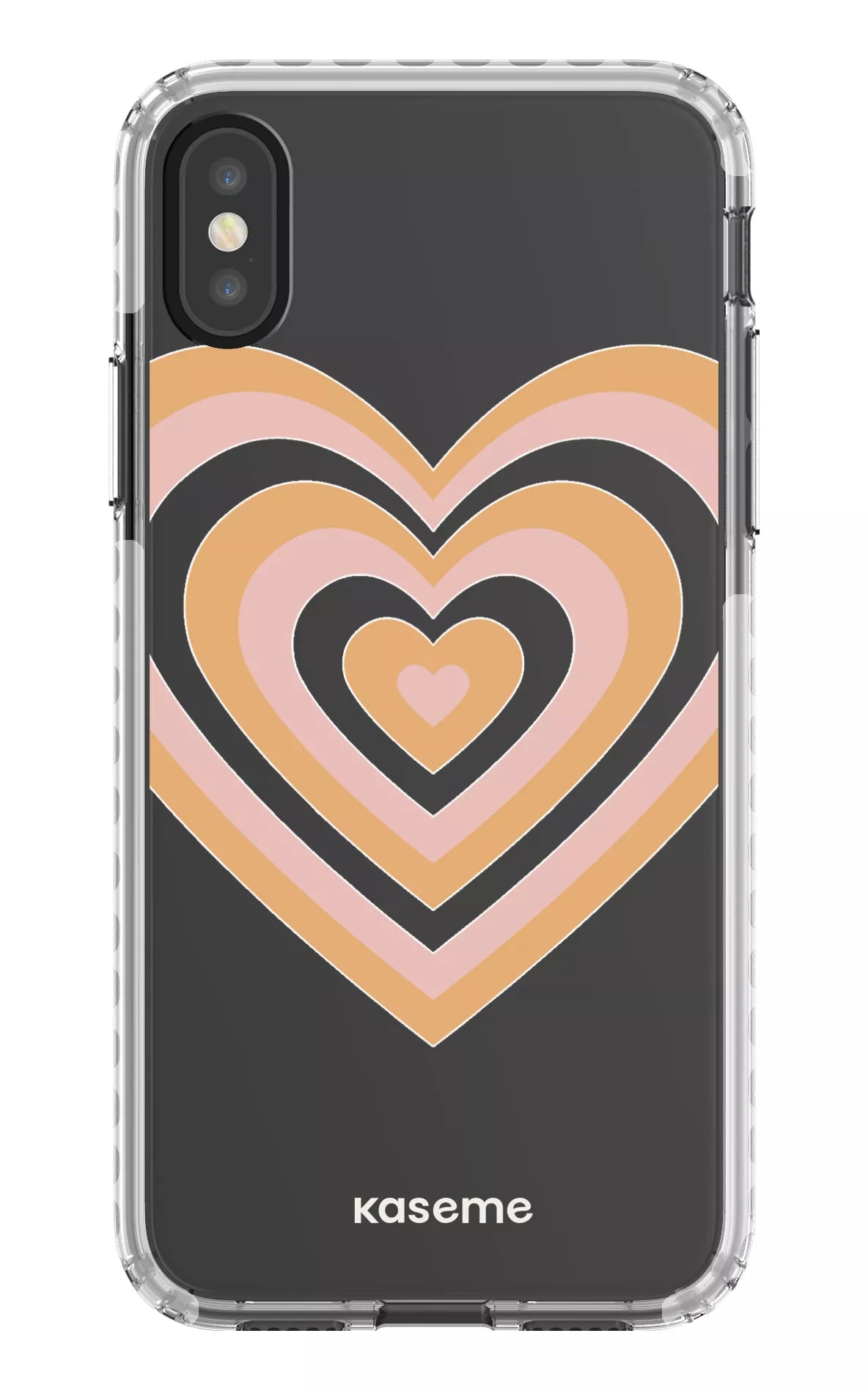 iPhone X/Xs Clear Case - White Amor Clear Case -