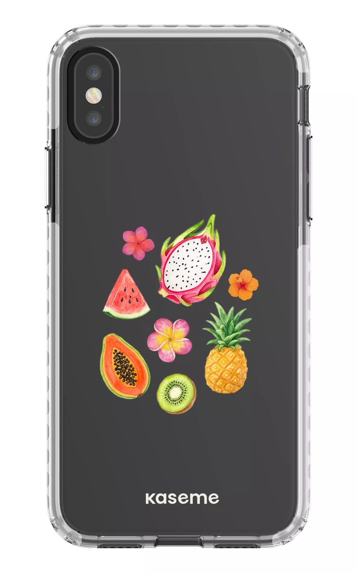 iPhone X/Xs Clear Case - White Fresca Tropicale Clear Case -