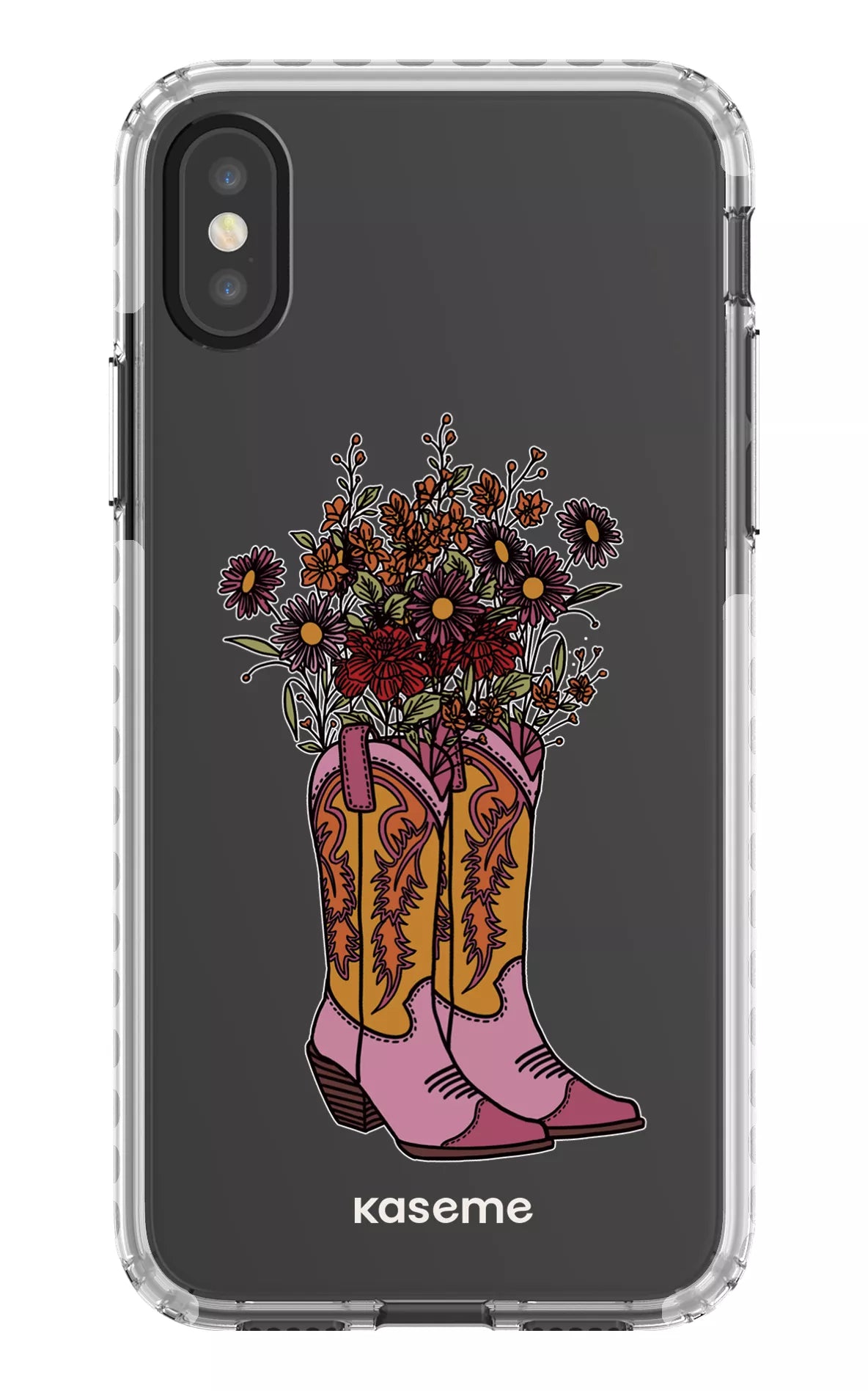 iPhone X/Xs Clear Case - White Howdy Clear Case -