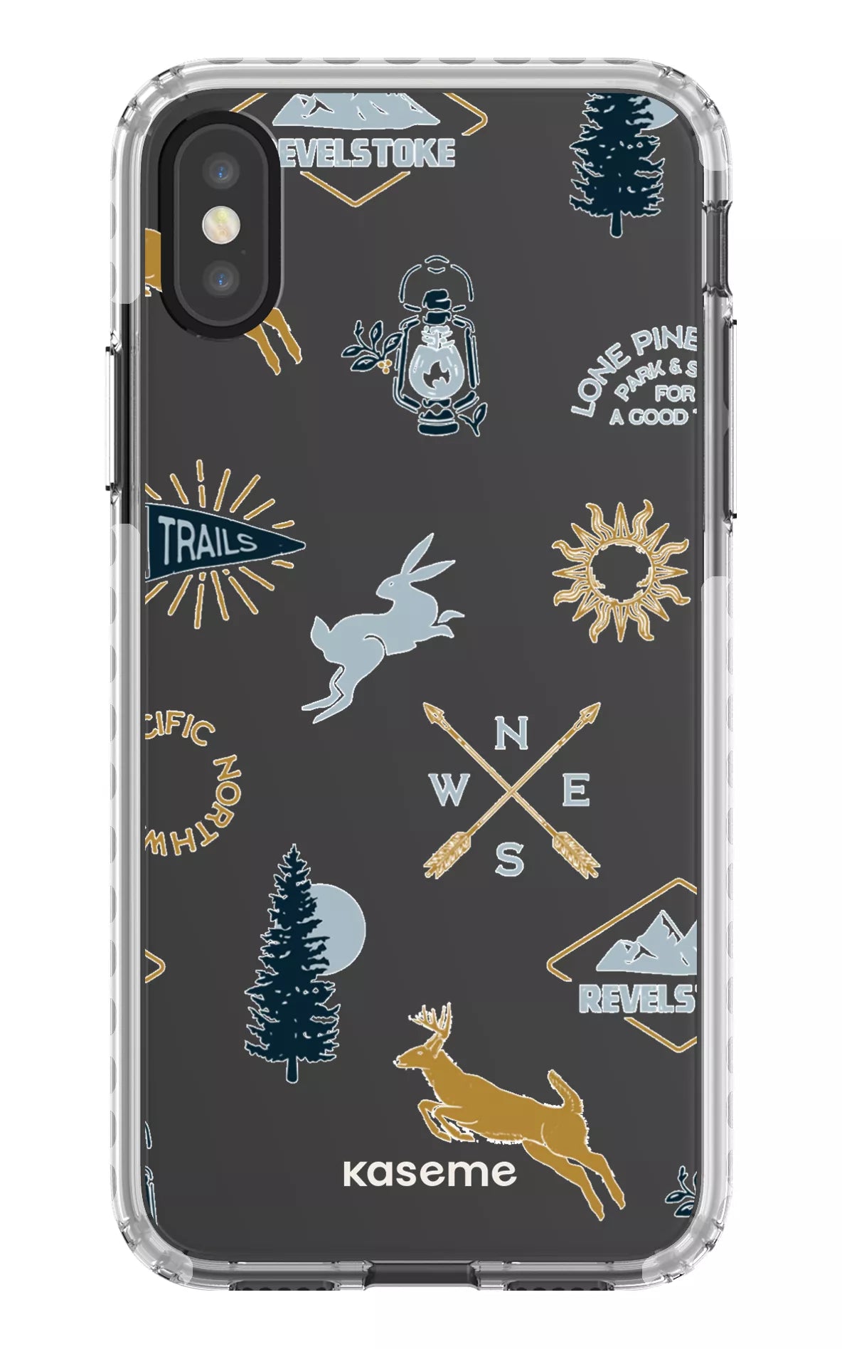 iPhone X/Xs Clear Case - White Revelstoke white Clear Case -