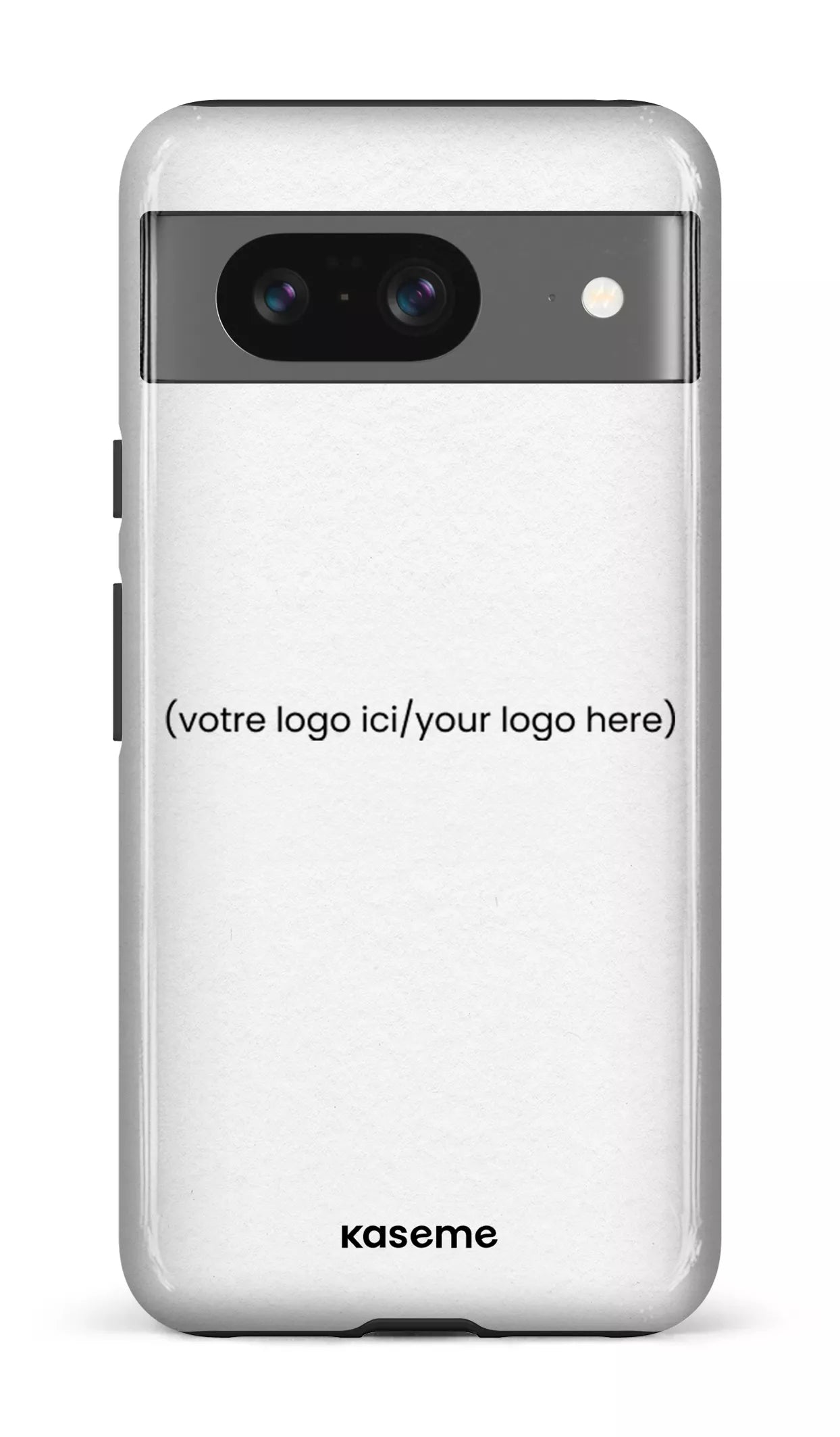 Google Pixel 8 Tough Gloss Votre logo ici / Your logo here white -