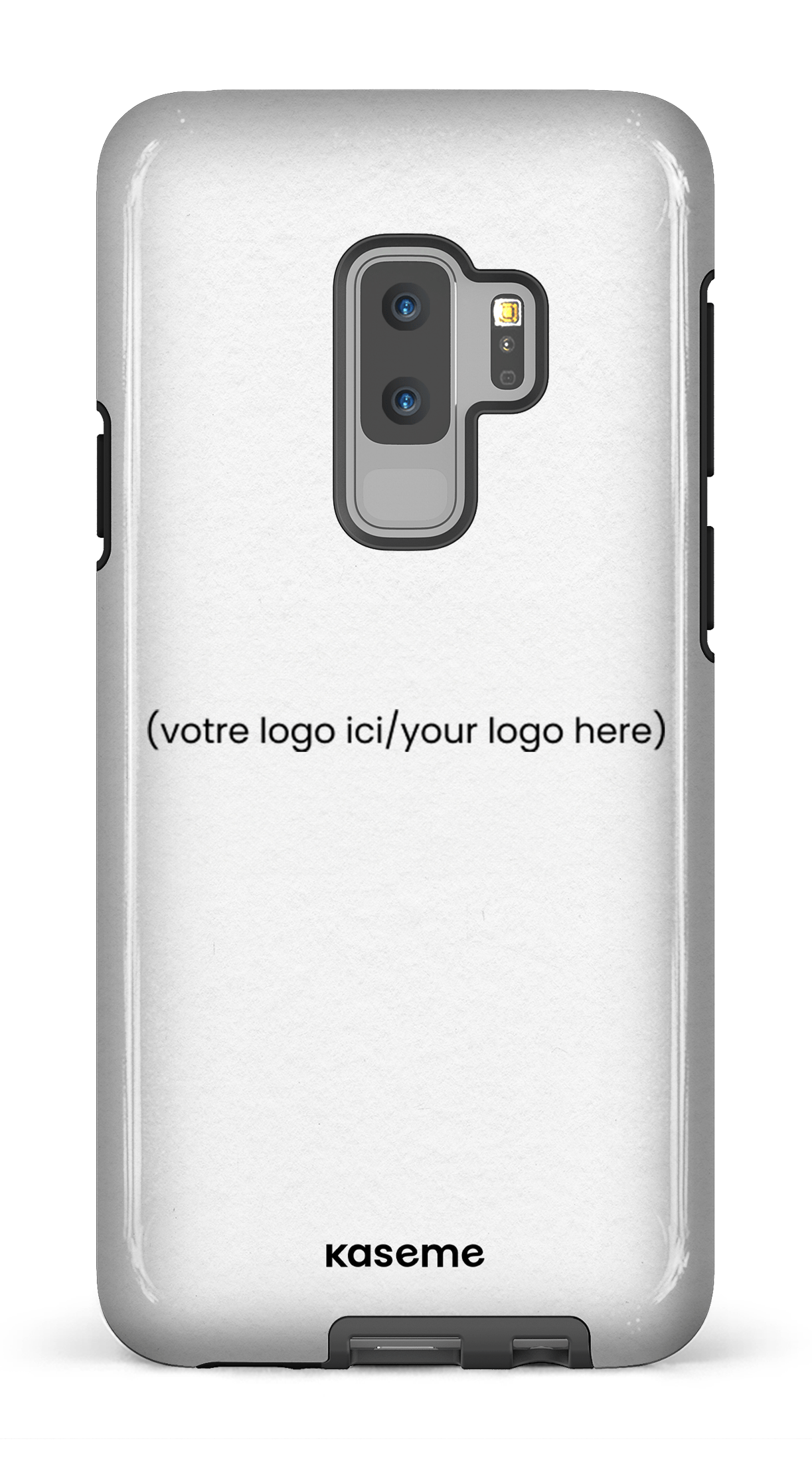 Galaxy S9 Plus Tough Votre logo ici / Your logo here white -