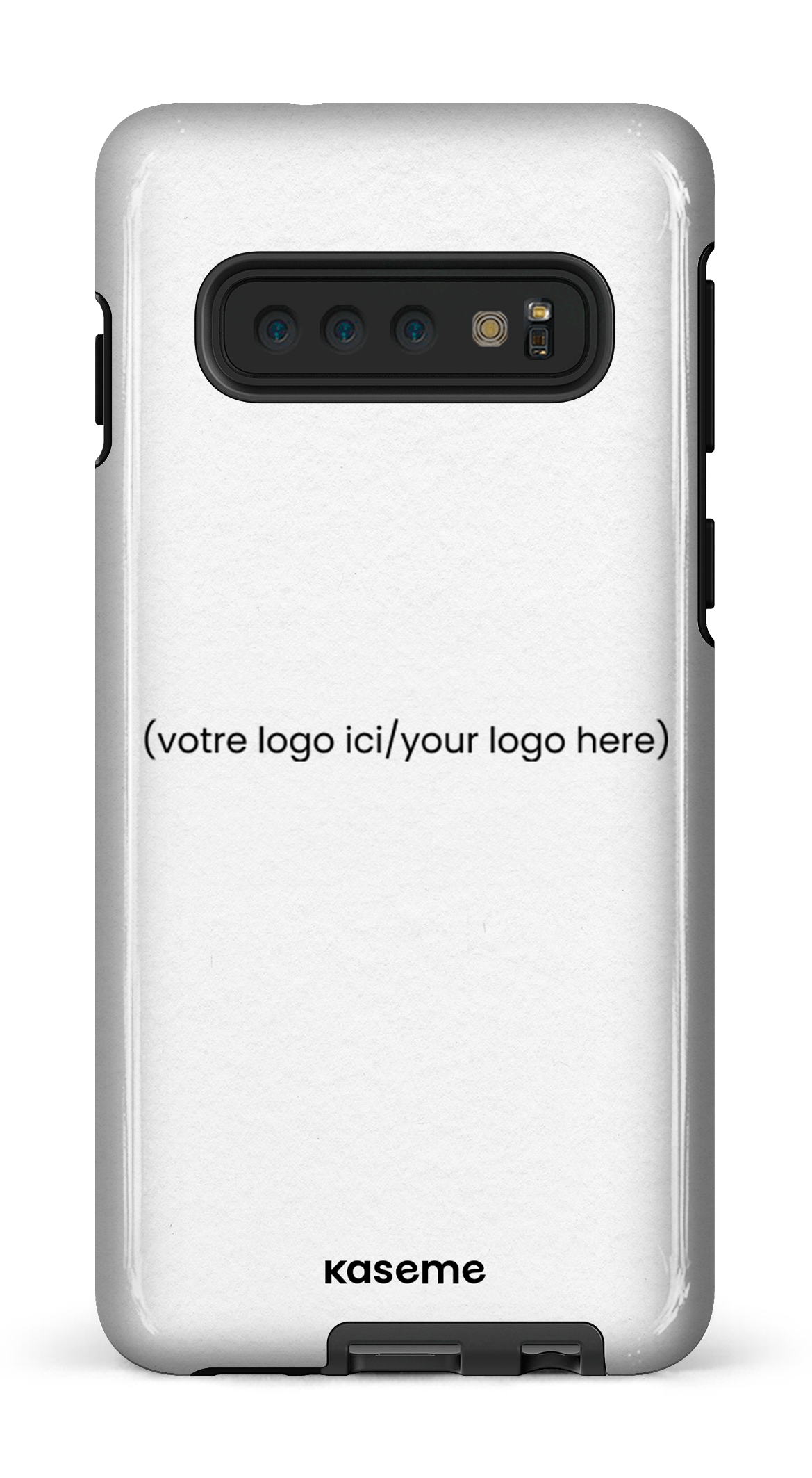 Galaxy S10 Tough Votre logo ici / Your logo here white -
