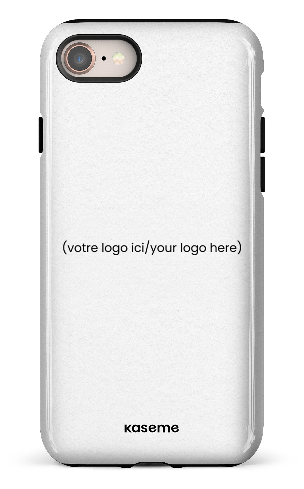 iPhone 8 Tough Votre logo ici / Your logo here white -